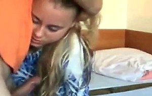Young Blonde Homemade Amateur Blowjob